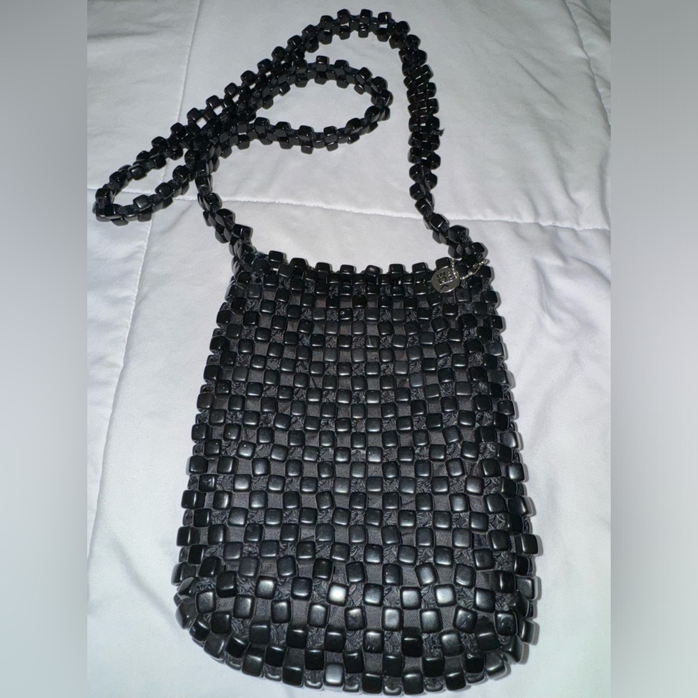 THE SAK Collection Small Beaded Fun Purse Bag Travel Summer EUC Unique Mini Bag - Picture 2 of 12